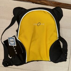 Obree Yellow and Black Backpack baby stroller cooler for bottles NWT